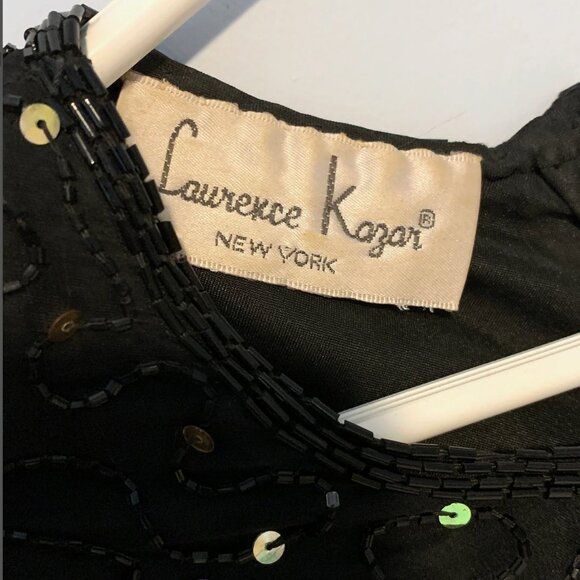 Vintage Laurence Kazar Silk Sequin Dress - Picture 6 of 12